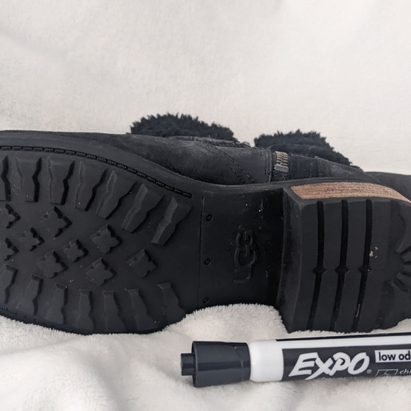 UGG Women's Blayre II Buckle Sheepskin Collared Boot - Picture 2 of 5